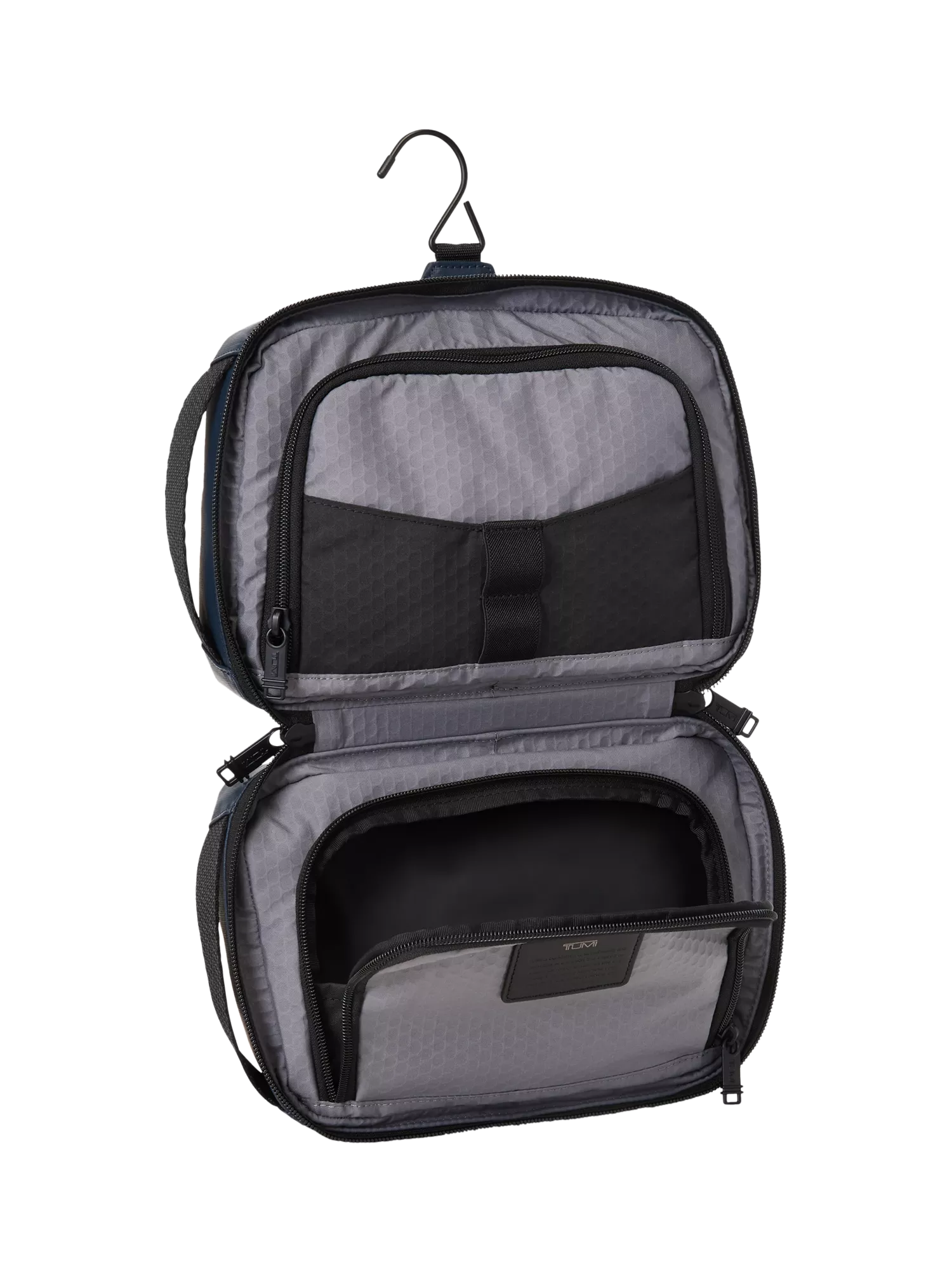TUMI Response travel kit navy coated canvas (British brand)