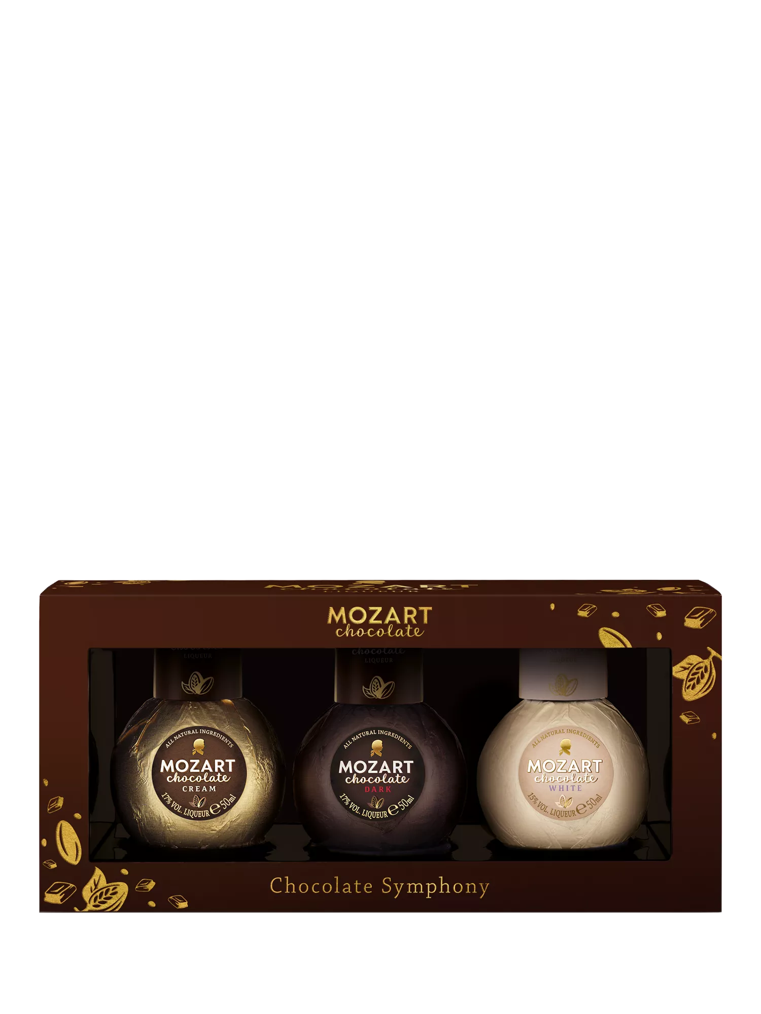 Mozart cream liqueur gift set 3x5cl (British brand)