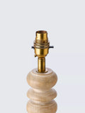 John Lewis Norma whitewashed mango wood lamp base, imported from the UK