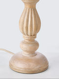 John Lewis Norma whitewashed mango wood lamp base, imported from the UK