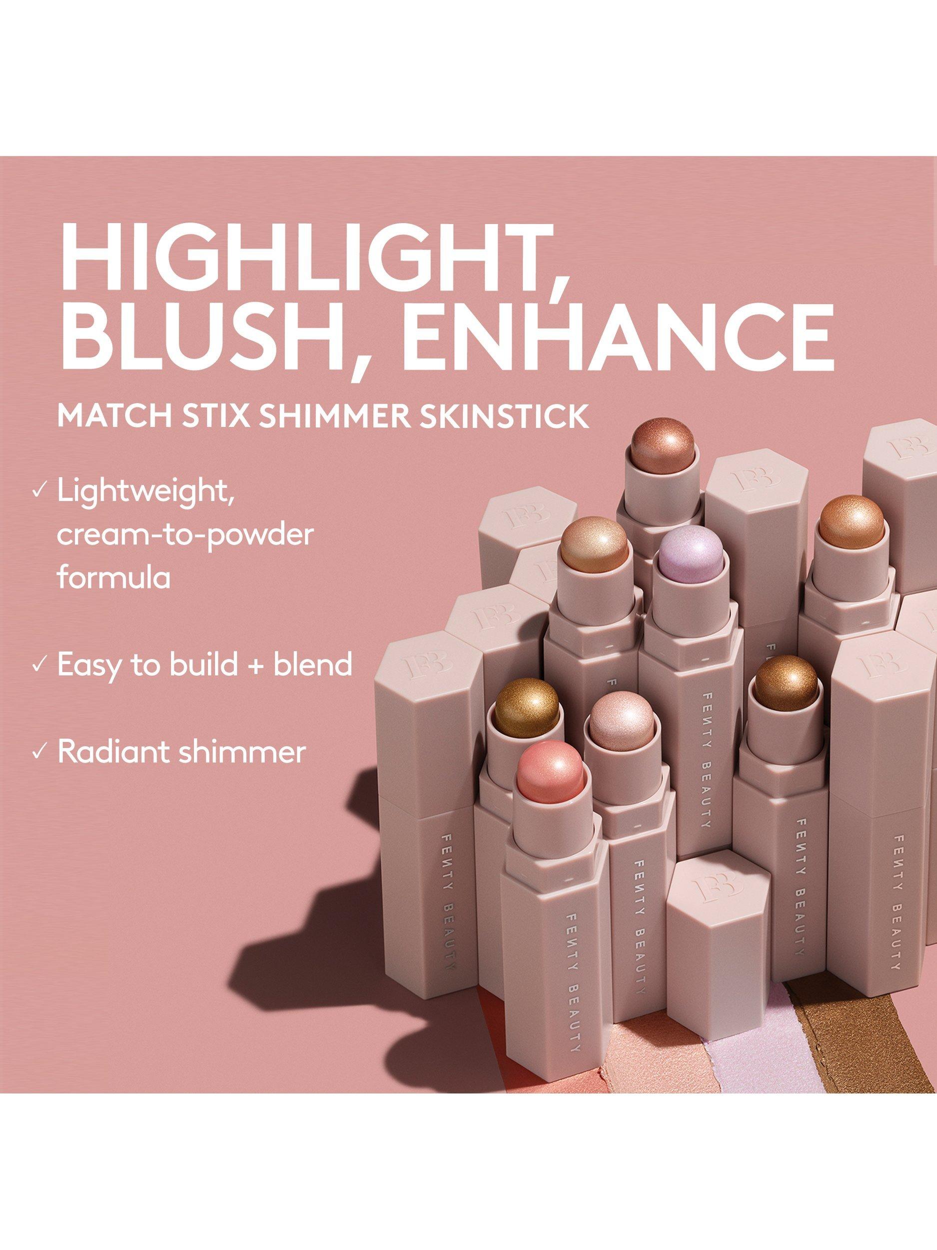Fenty Beauty shimmer skinstick for highlighting and blush - British product