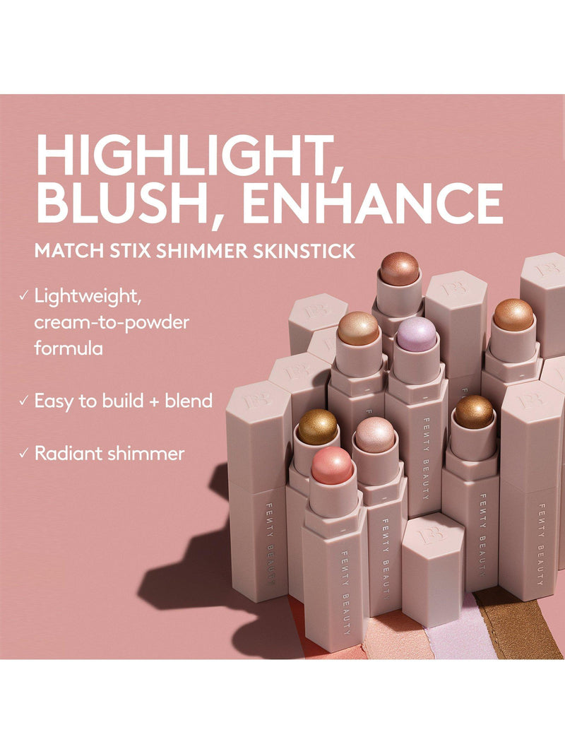 Fenty Beauty shimmer skinstick for highlighting and blush - British product