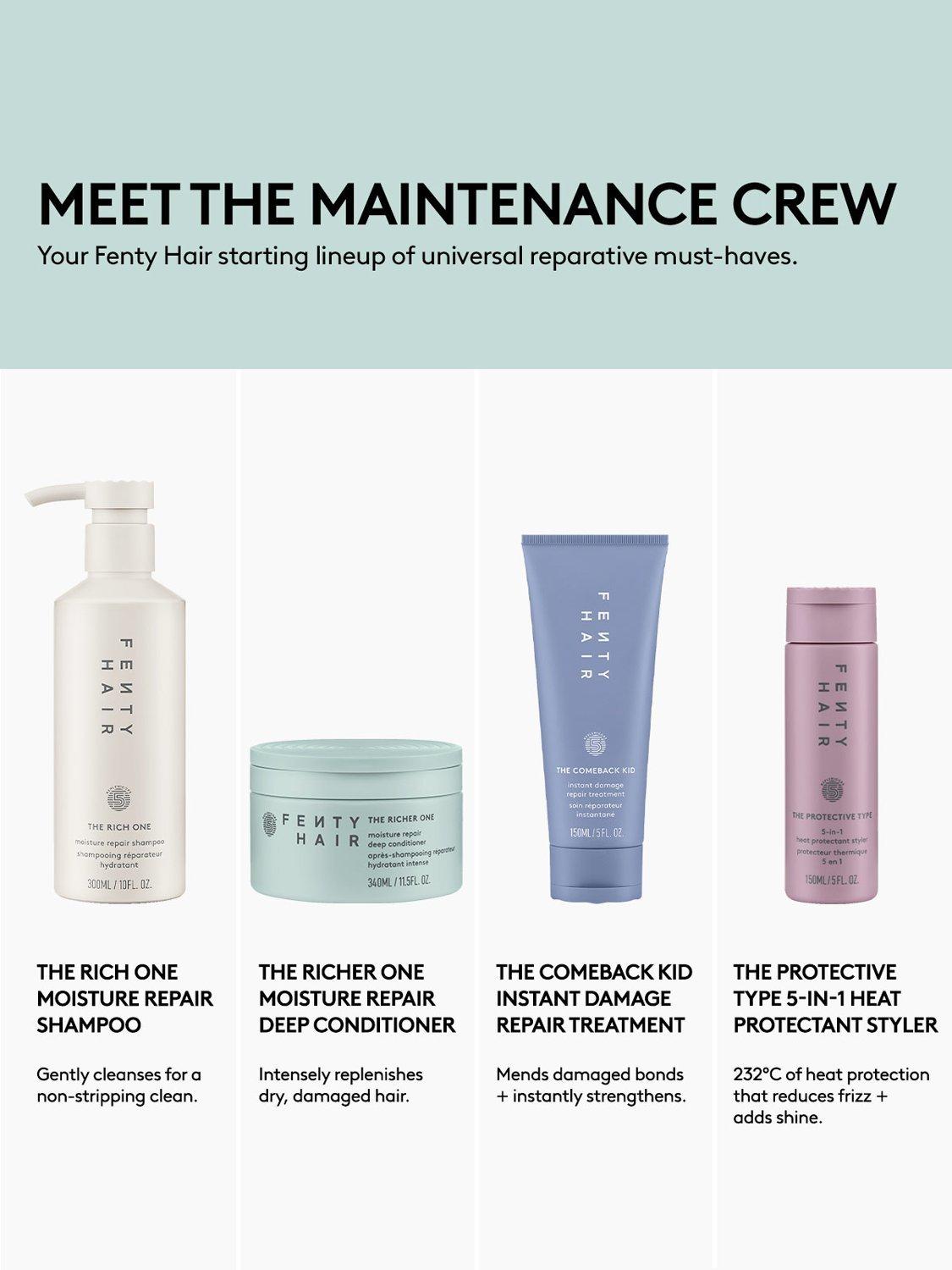 Fenty Hair Maintenance Crew gift set travel sizes (British brand)