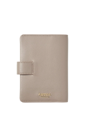 Aspinal of London leather duo passport cover taupe, imported from the UK