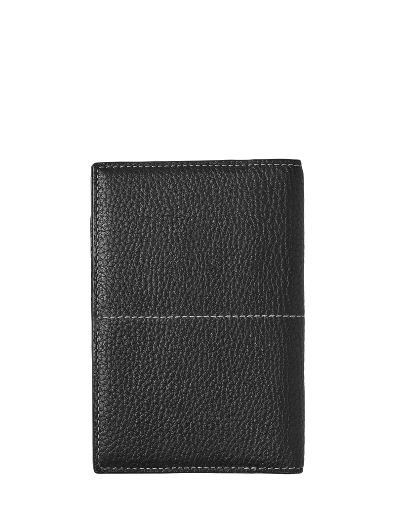 Aspinal of London Hudson black leather passport cover (British brand)