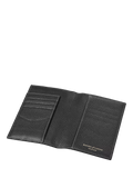 Aspinal of London Hudson black leather passport cover (British brand)
