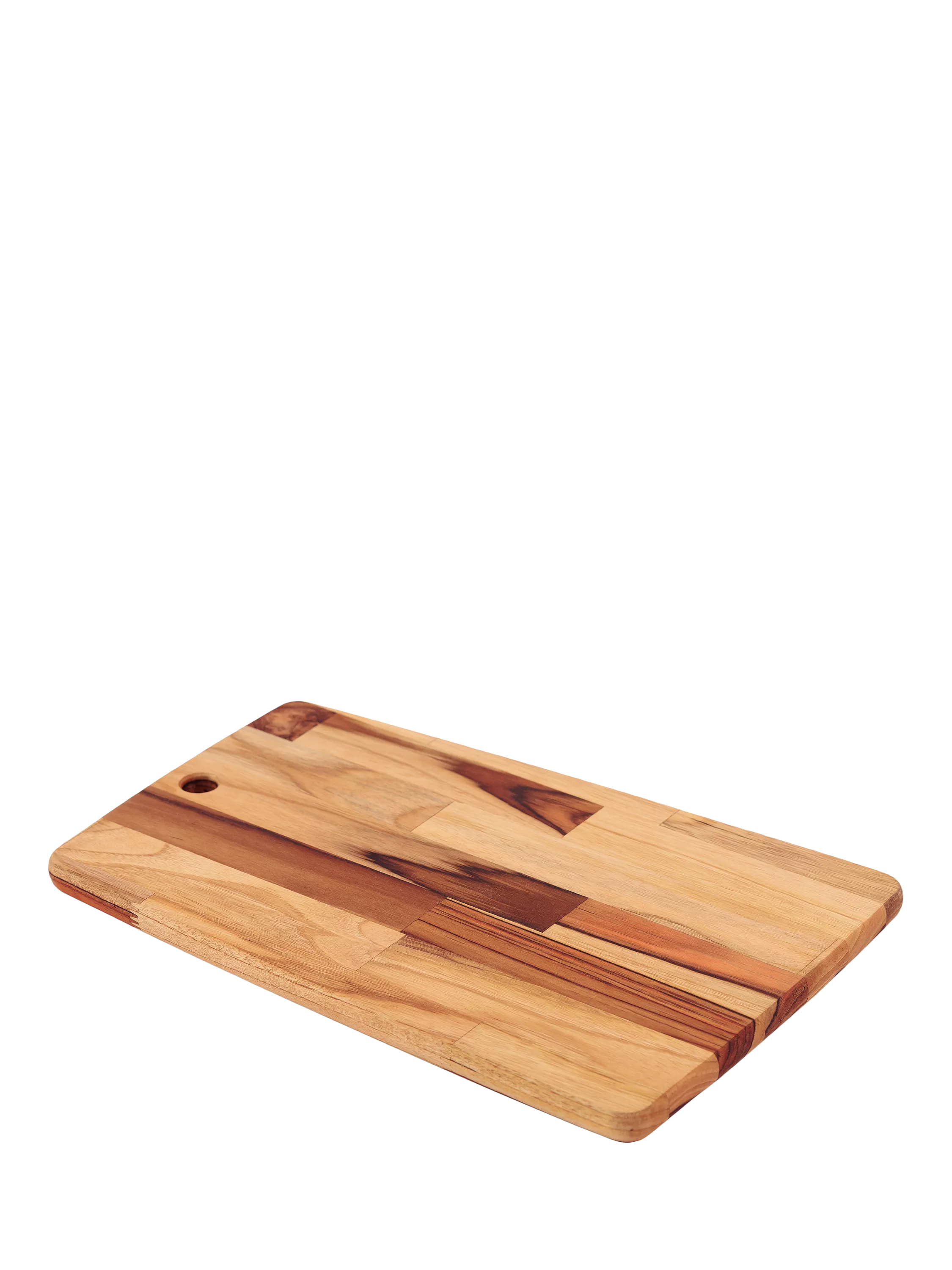 Tramontina rectangular teak serving board with hanging hole (British brand)