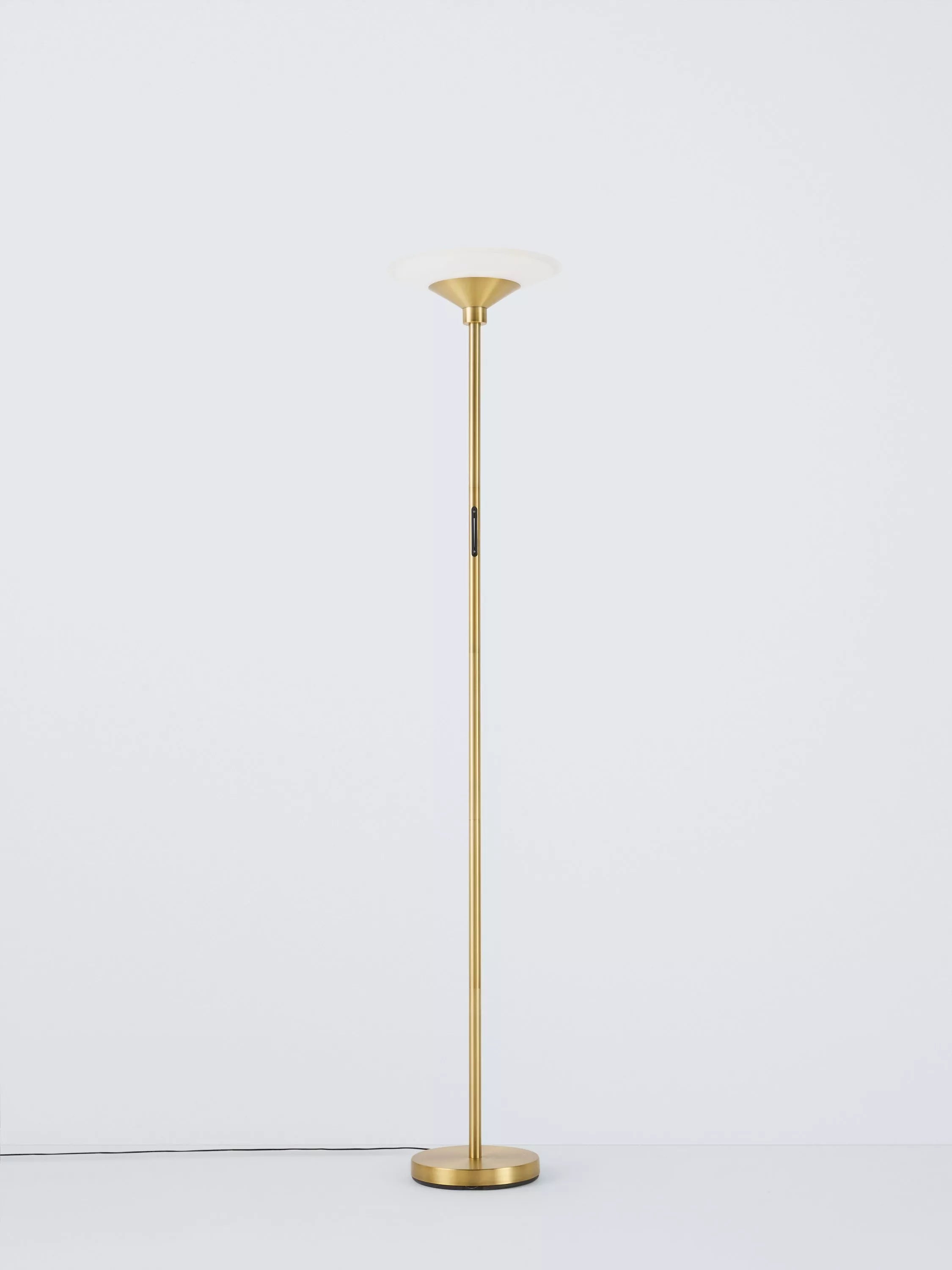 John Lewis LED torchiere floor lamp antique brass, UK version