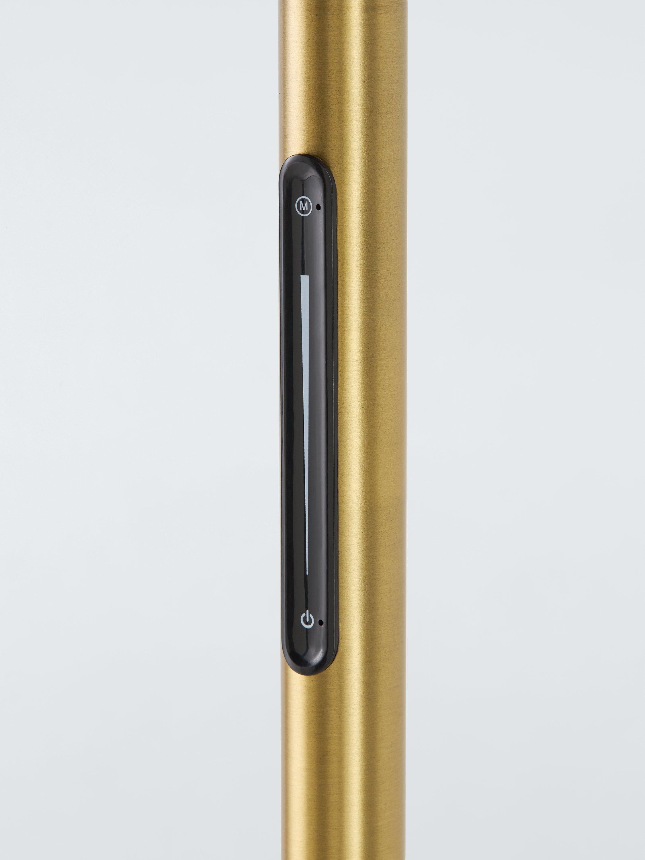 John Lewis LED torchiere floor lamp antique brass, UK version