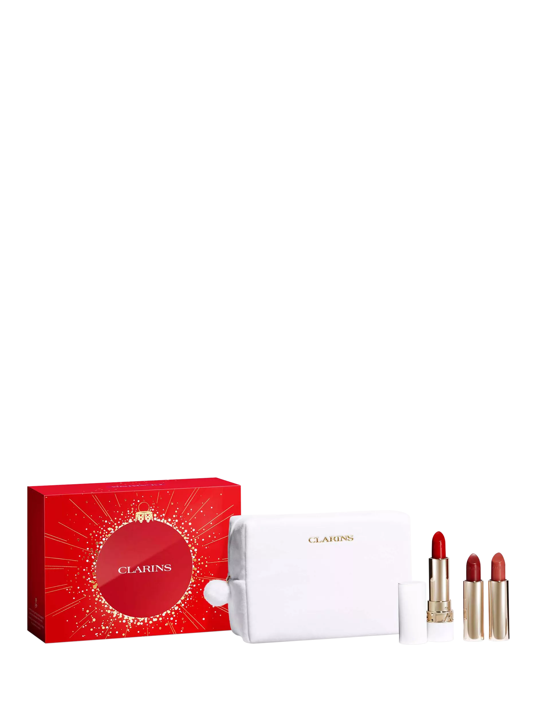 Clarins Joli Rouge refillable lipstick gift set - British product
