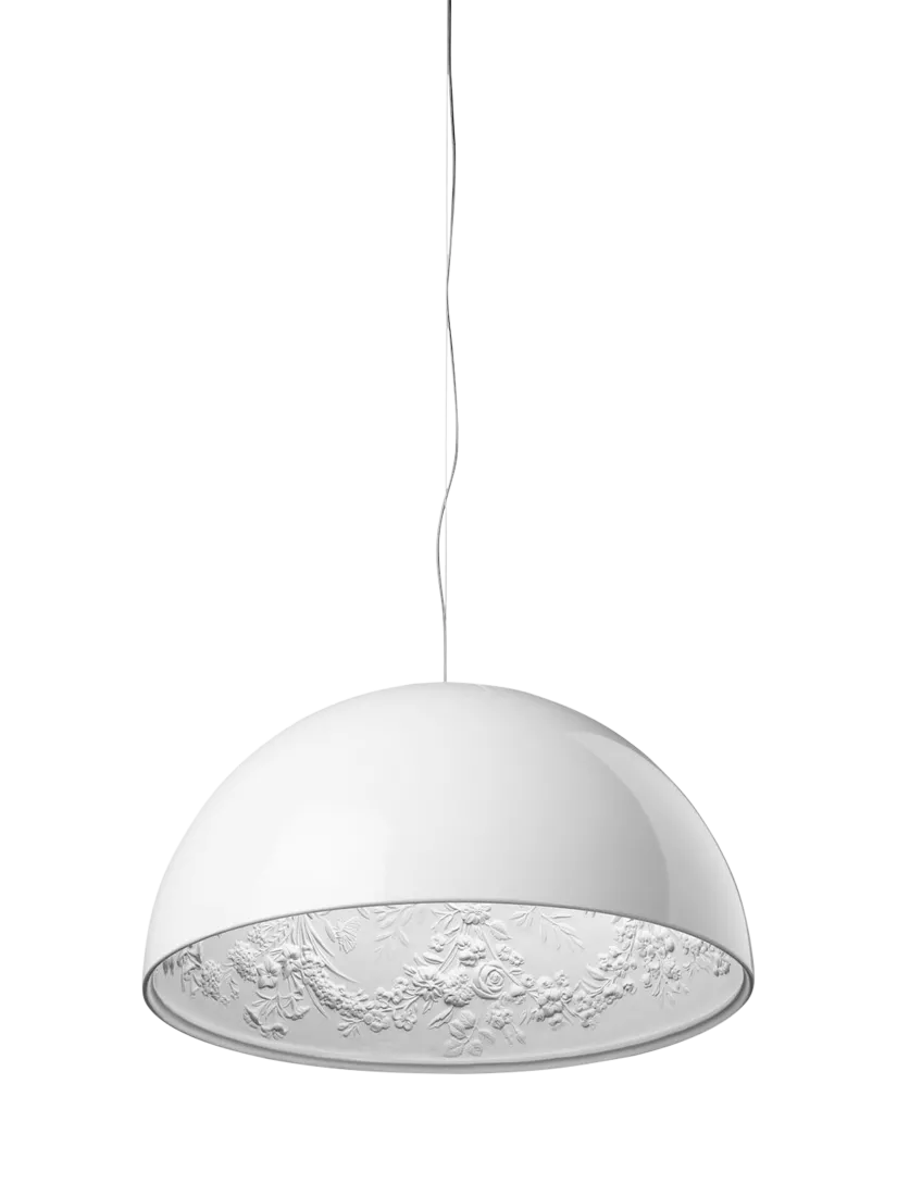 Flos Skygarden pendant ceiling light glossy white, UK version