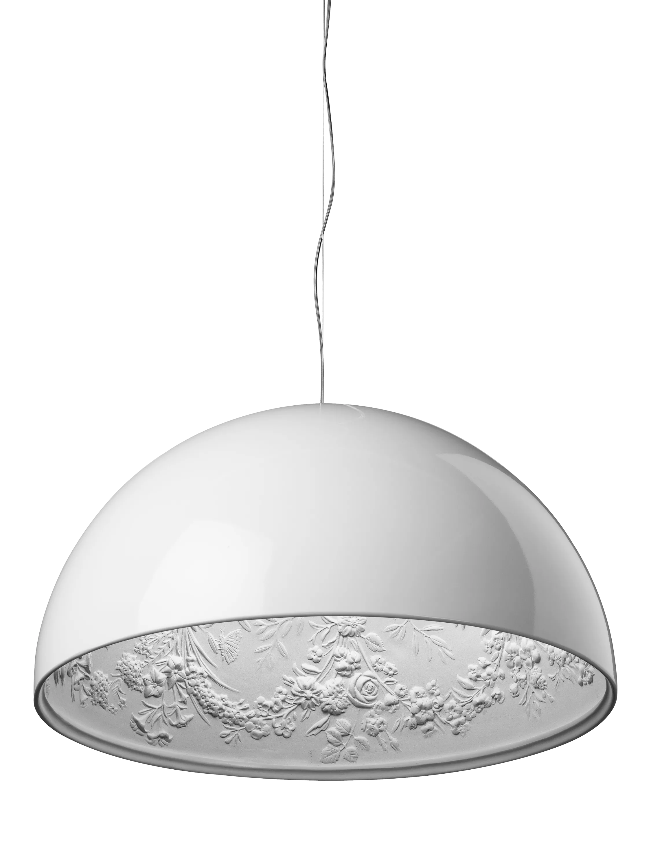 Flos Skygarden pendant ceiling light glossy white, UK version