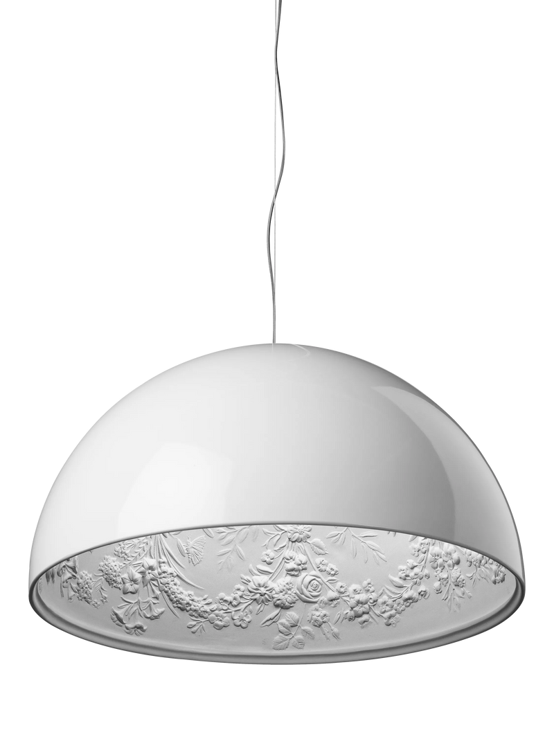 Flos Skygarden pendant ceiling light glossy white, UK version