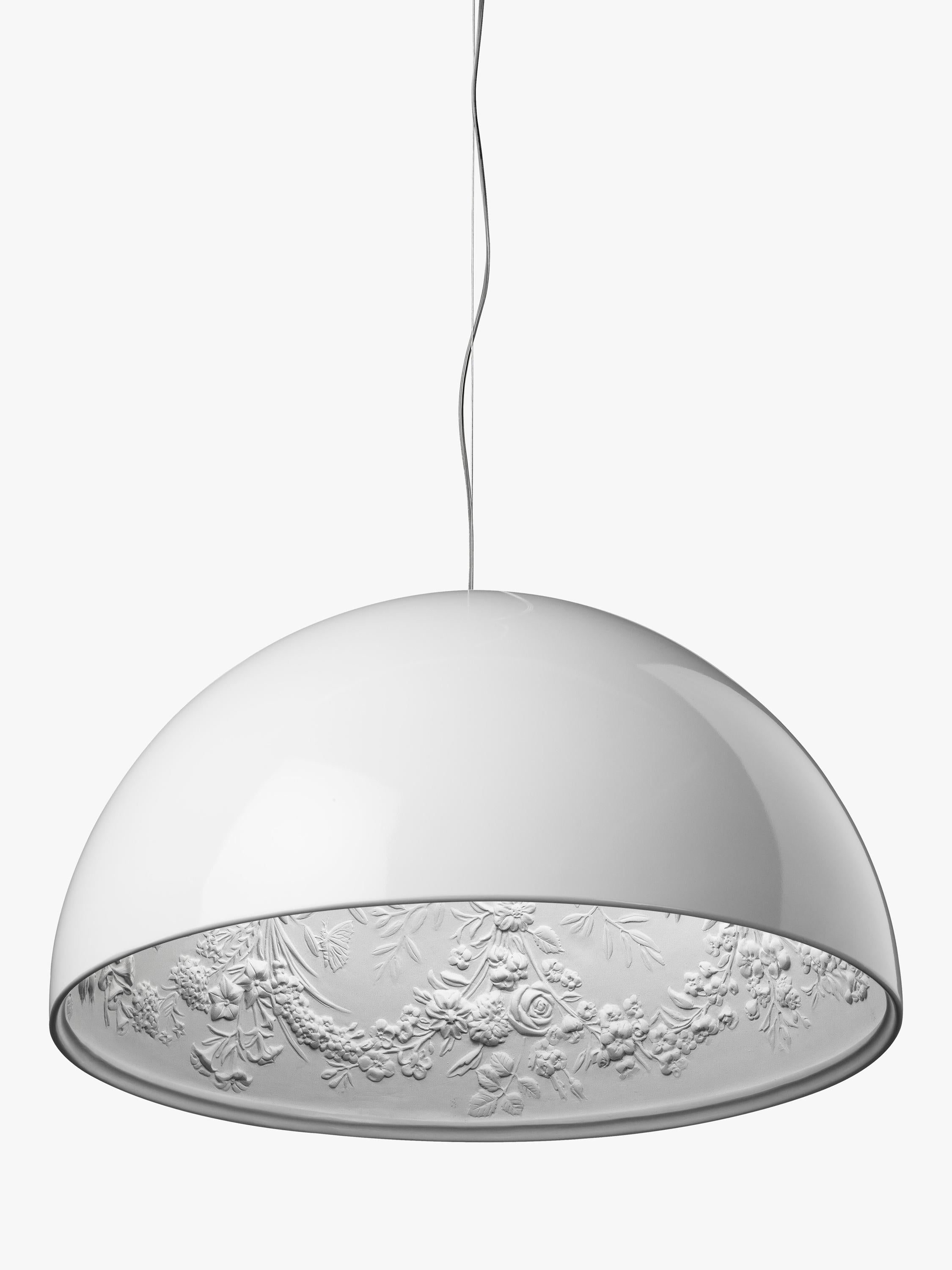 Flos Skygarden pendant ceiling light glossy white, UK version