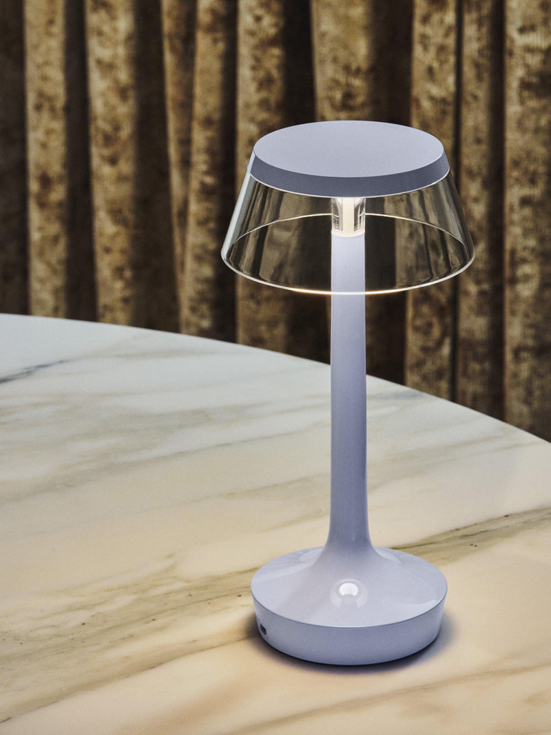 Flos Bon Jour Unplugged Fade Blue table lamp - British product