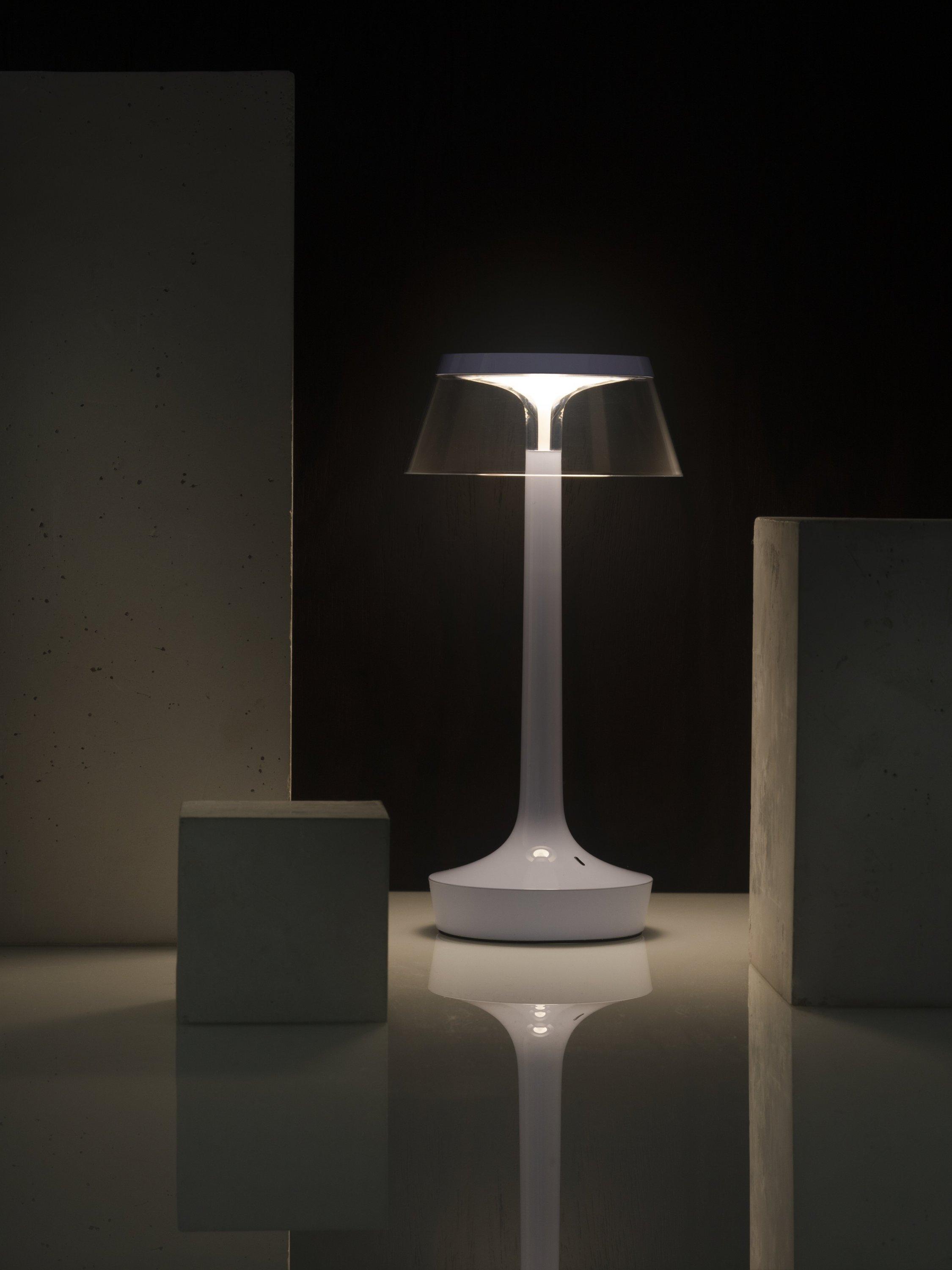 Flos Bon Jour Unplugged Fade Blue table lamp - British product