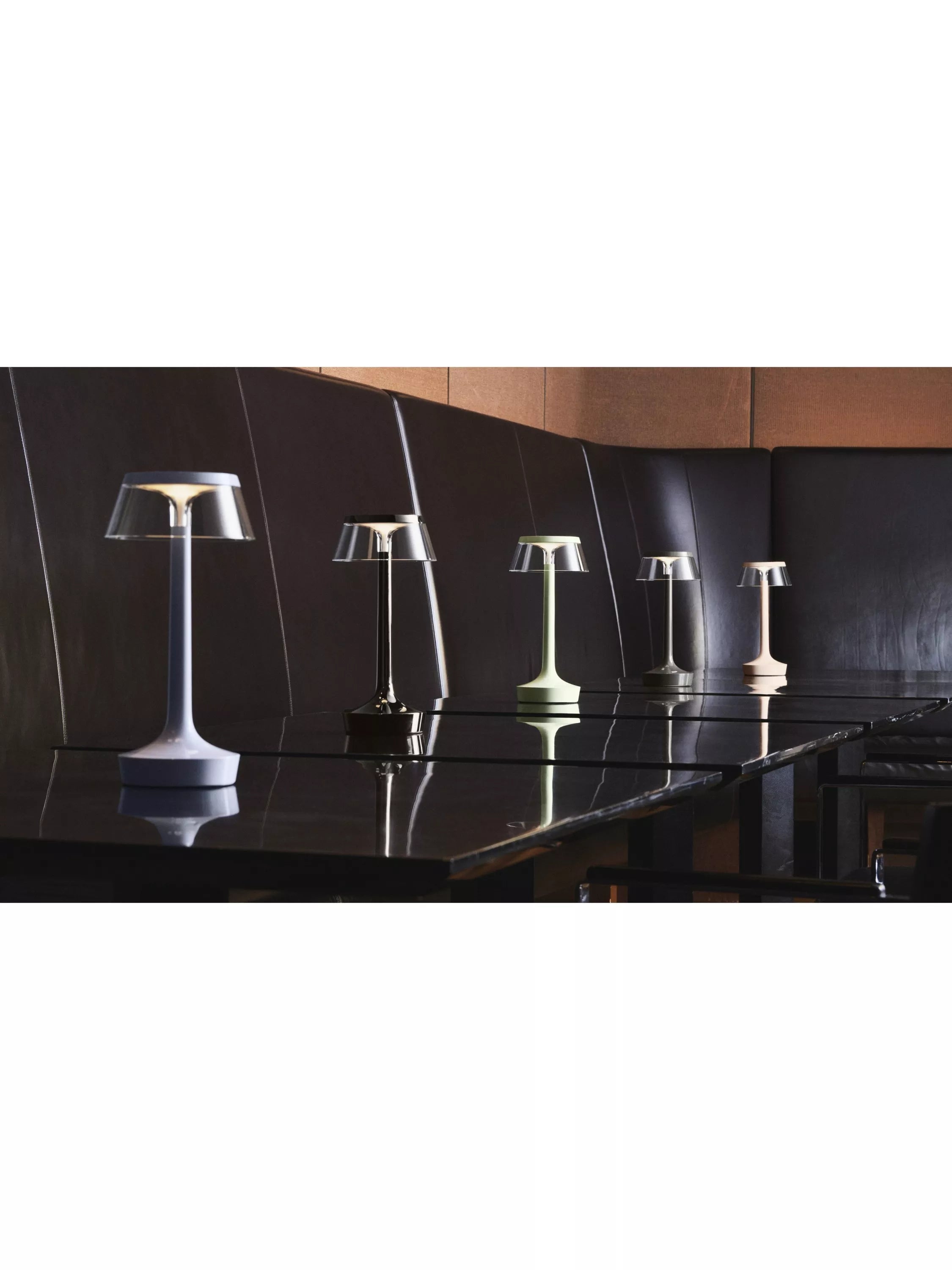 Flos Bon Jour Unplugged Fade Blue table lamp - British product