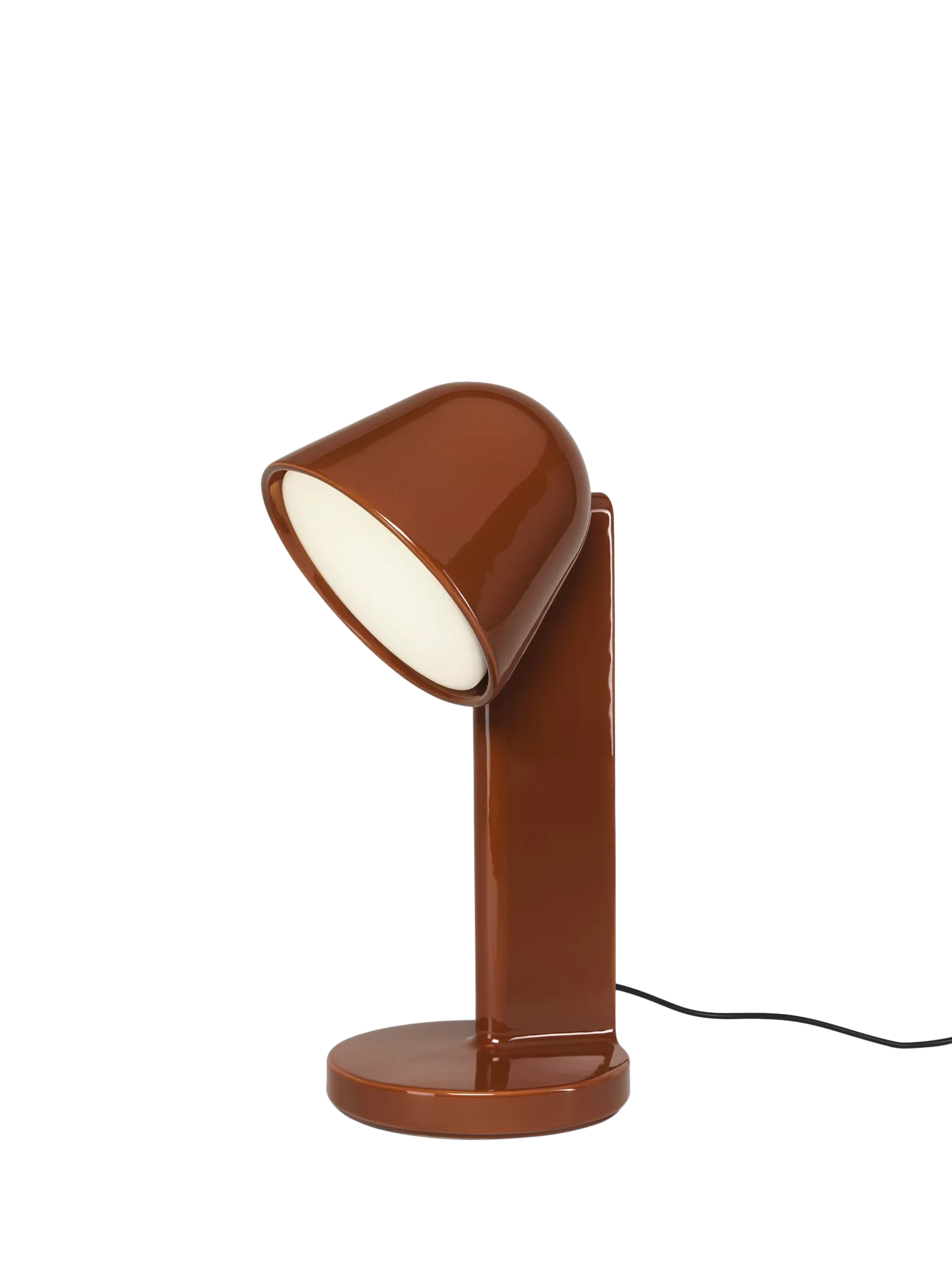 Flos Céramique desk lamp rusty red with ceramic body - British product