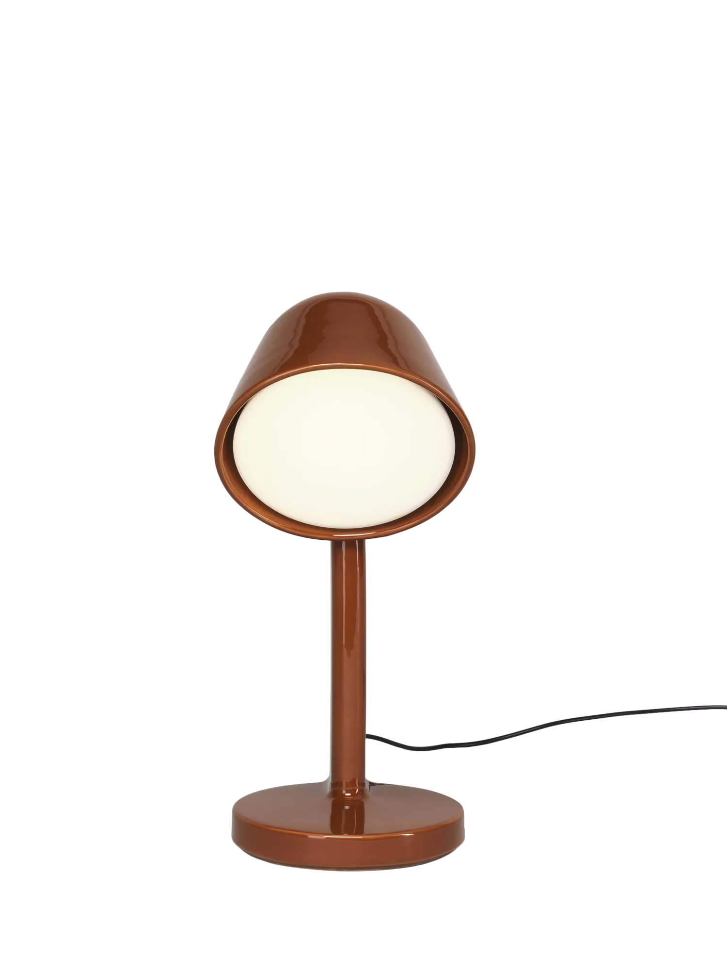 Flos Céramique desk lamp rusty red with ceramic body - British product