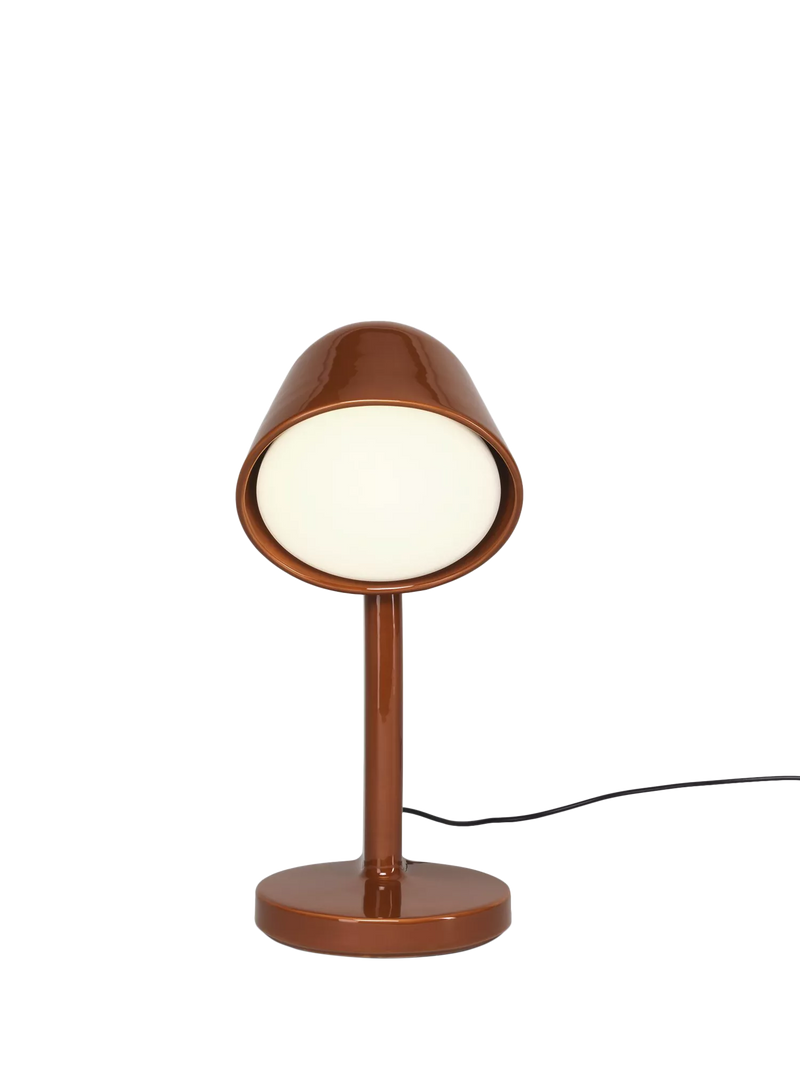 Flos Céramique desk lamp rusty red with ceramic body - British product