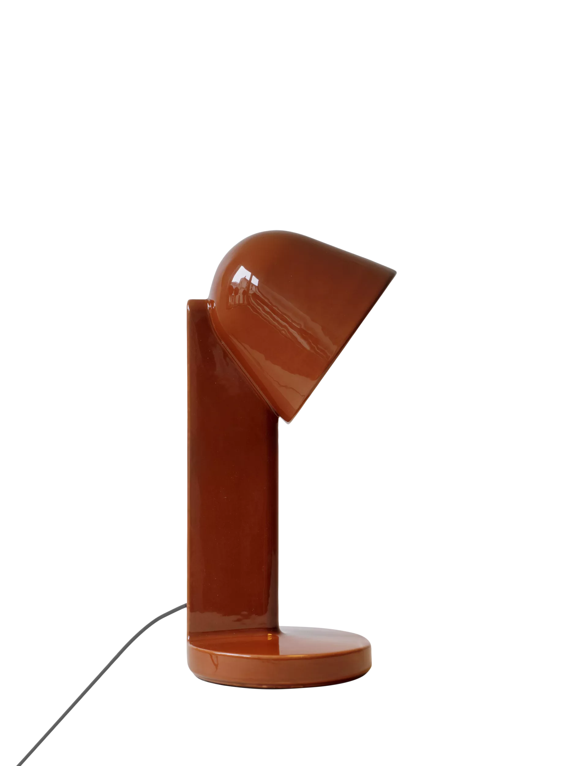 Flos Céramique desk lamp rusty red with ceramic body - British product