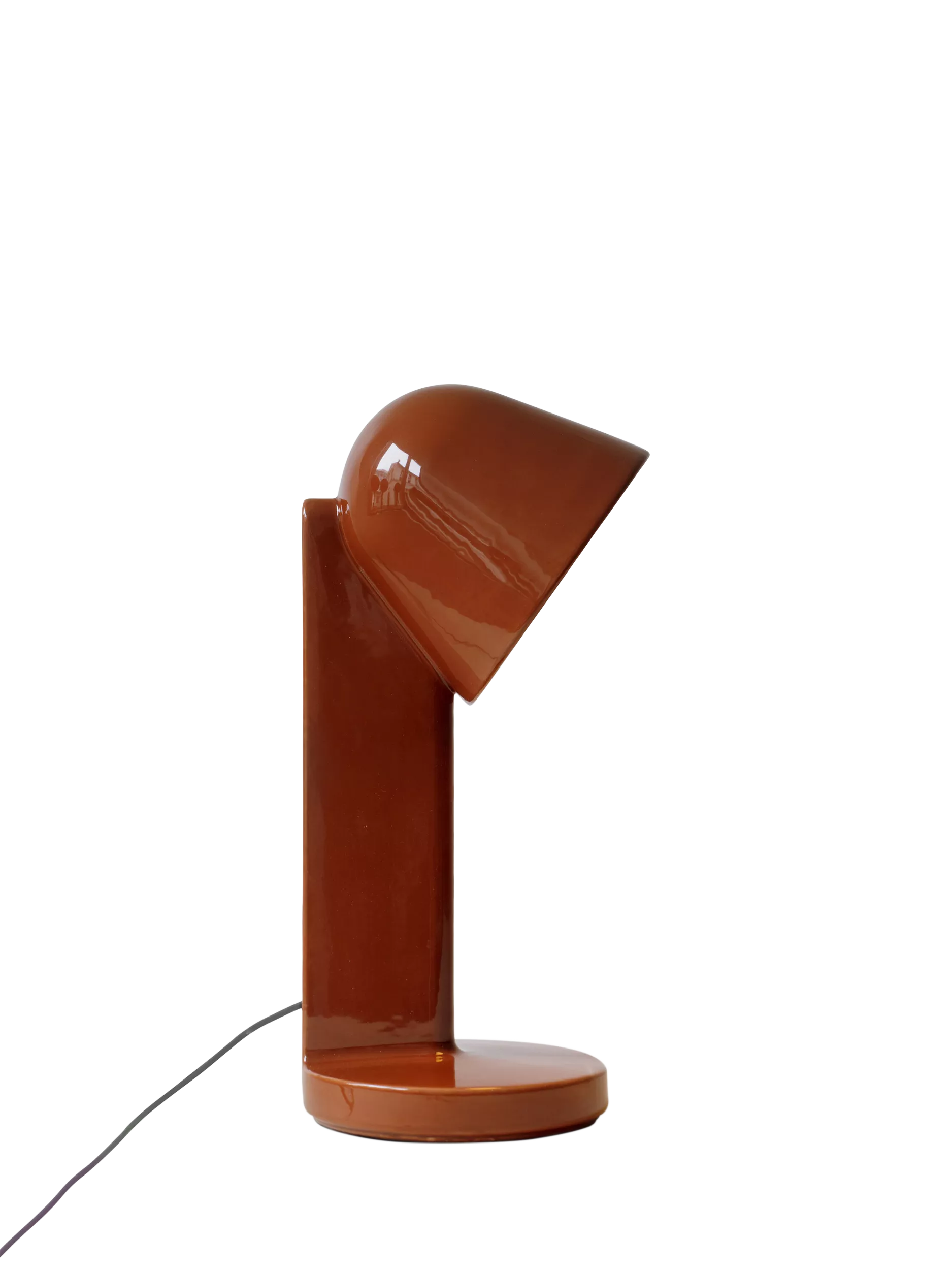 Flos Céramique desk lamp rusty red with ceramic body - British product