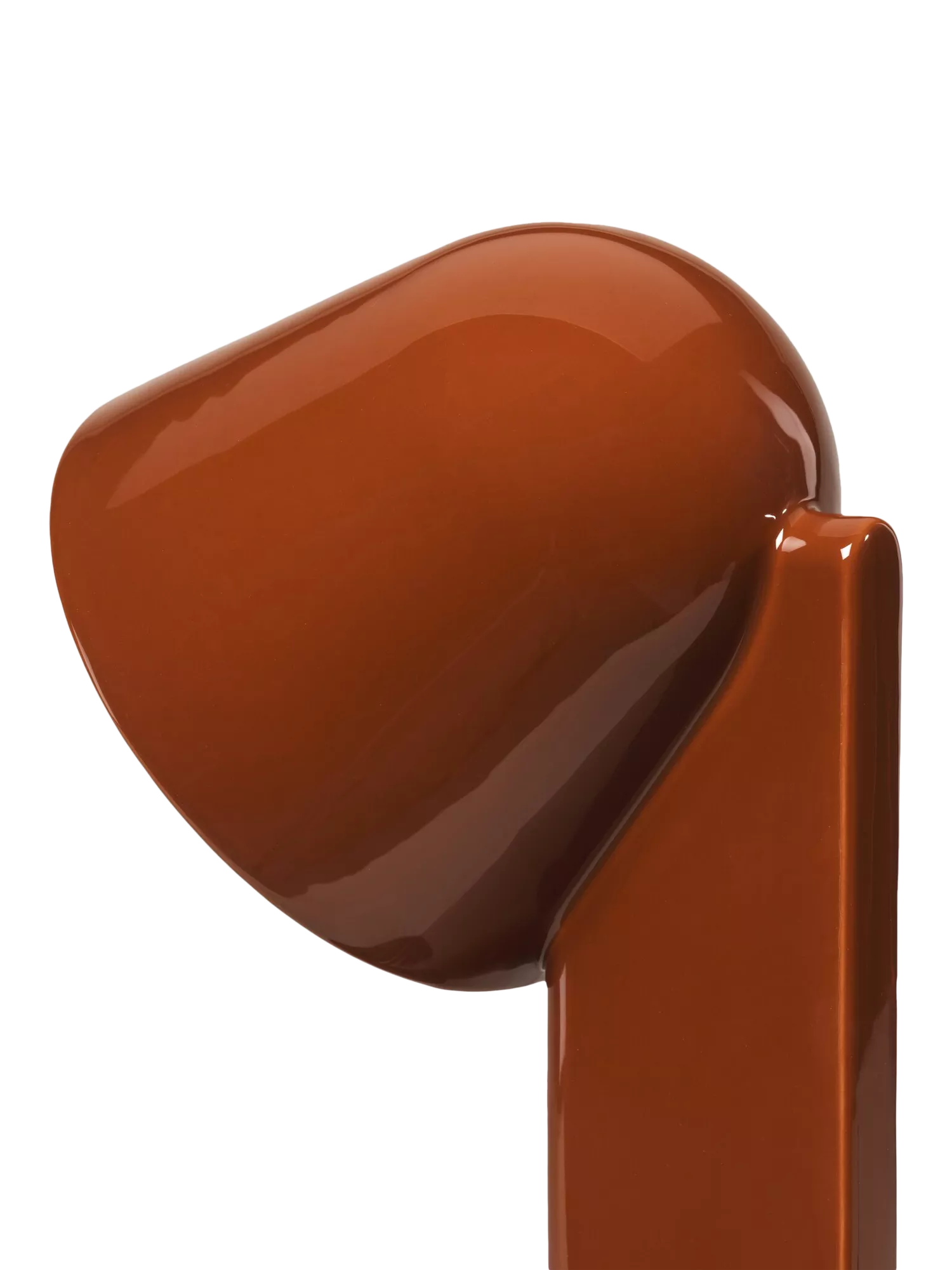 Flos Céramique desk lamp rusty red with ceramic body - British product
