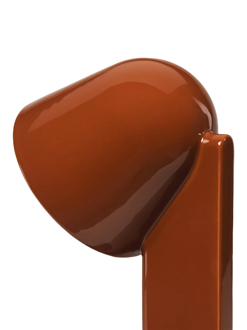 Flos Céramique desk lamp rusty red with ceramic body - British product