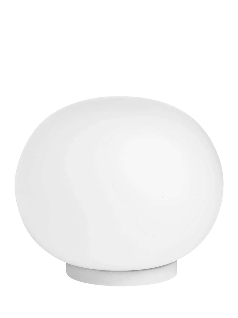 Flos Glo-Ball opaline glass mini table lamp white, UK version