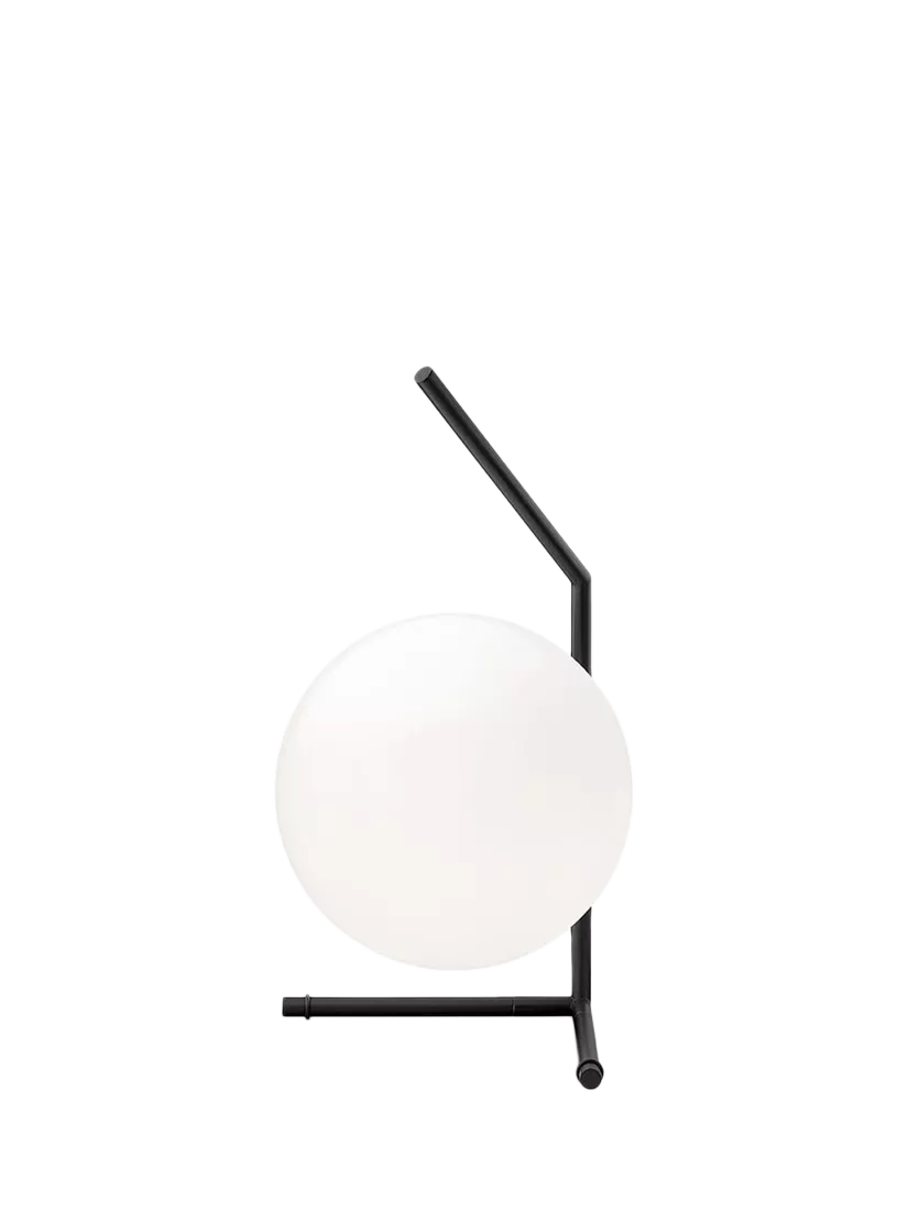 Flos Opaline glass globe low table lamp, imported from the UK