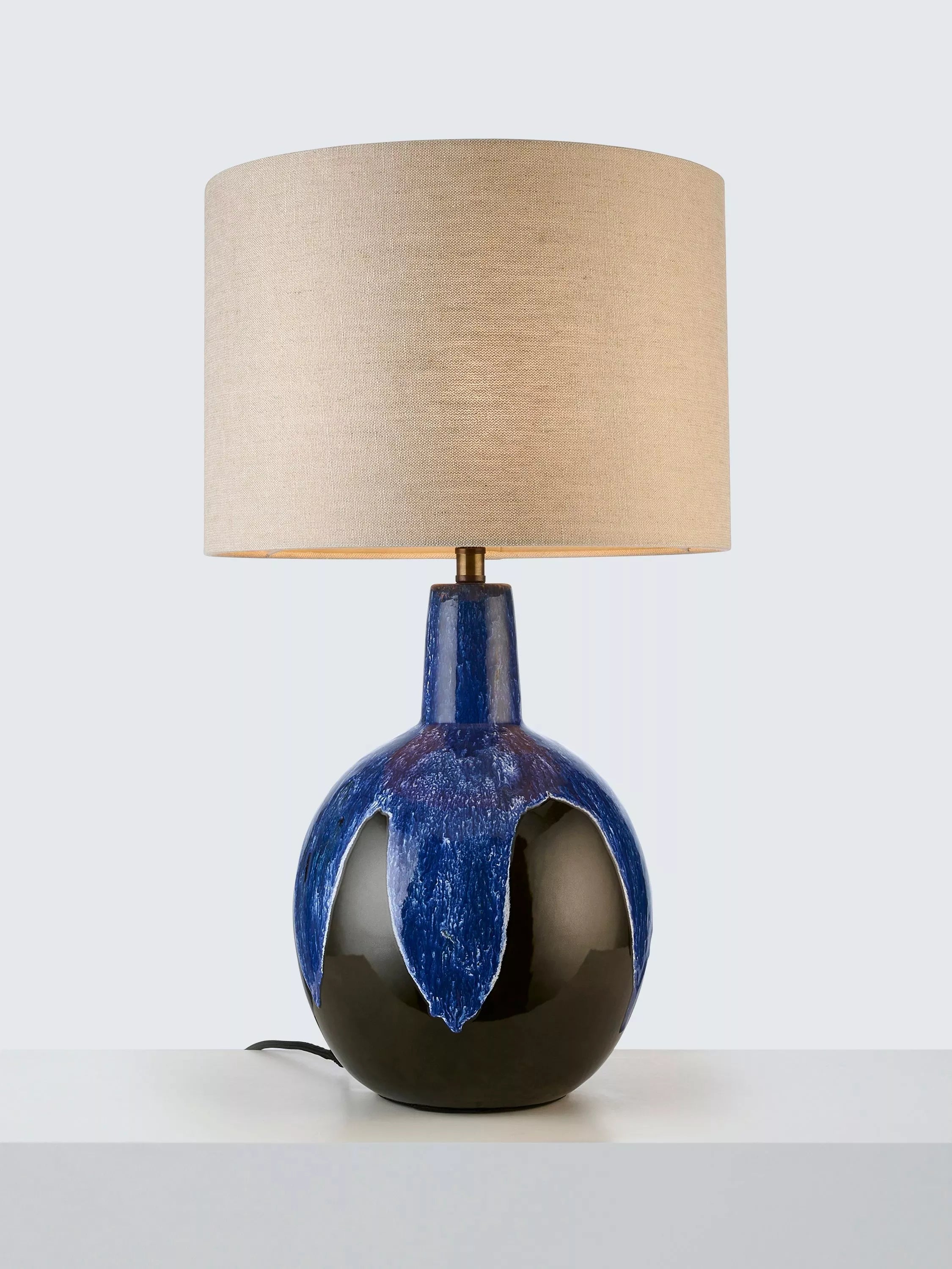 John Lewis Soluna ceramic lamp base blue - British product