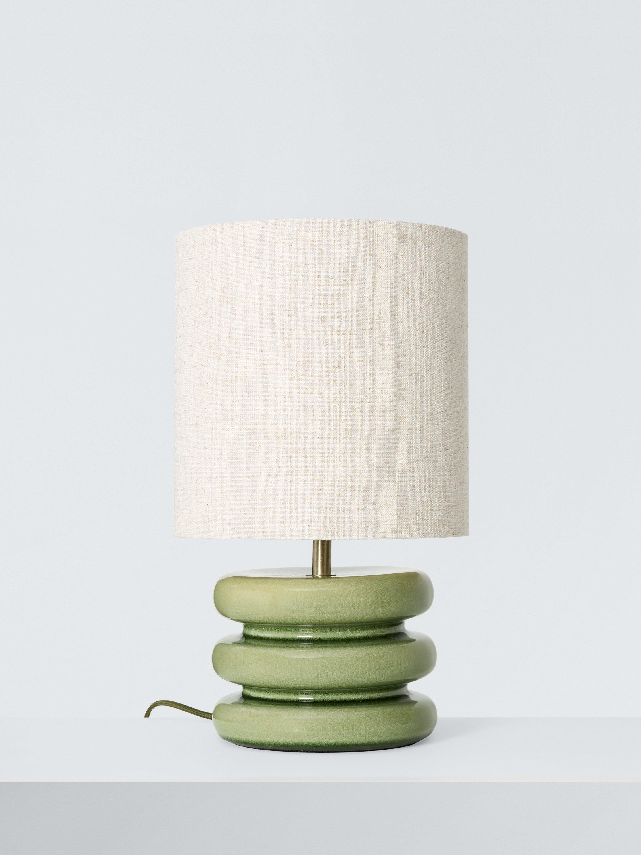 John Lewis Terra ceramic table lamp green - British product