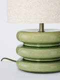 John Lewis Terra ceramic table lamp green - British product