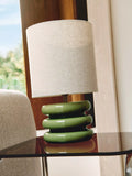 John Lewis Terra ceramic table lamp green - British product