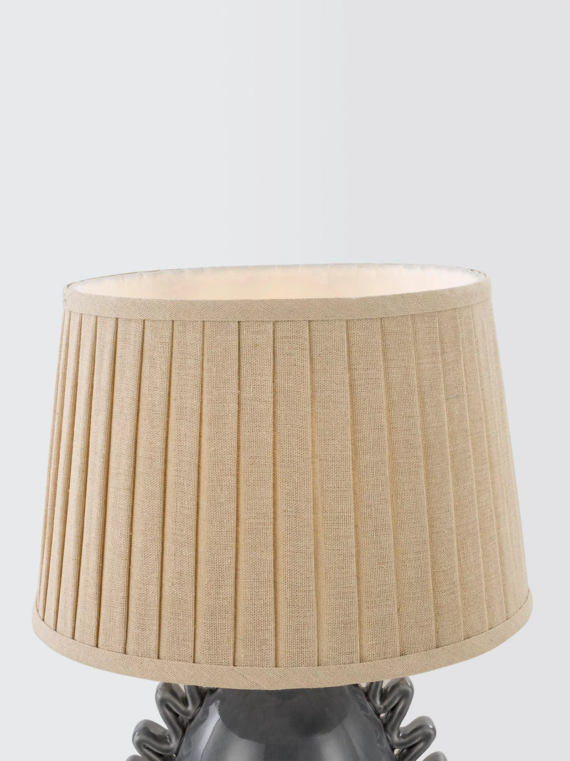 John Lewis ruffle table lamp blue ceramic, imported from the UK