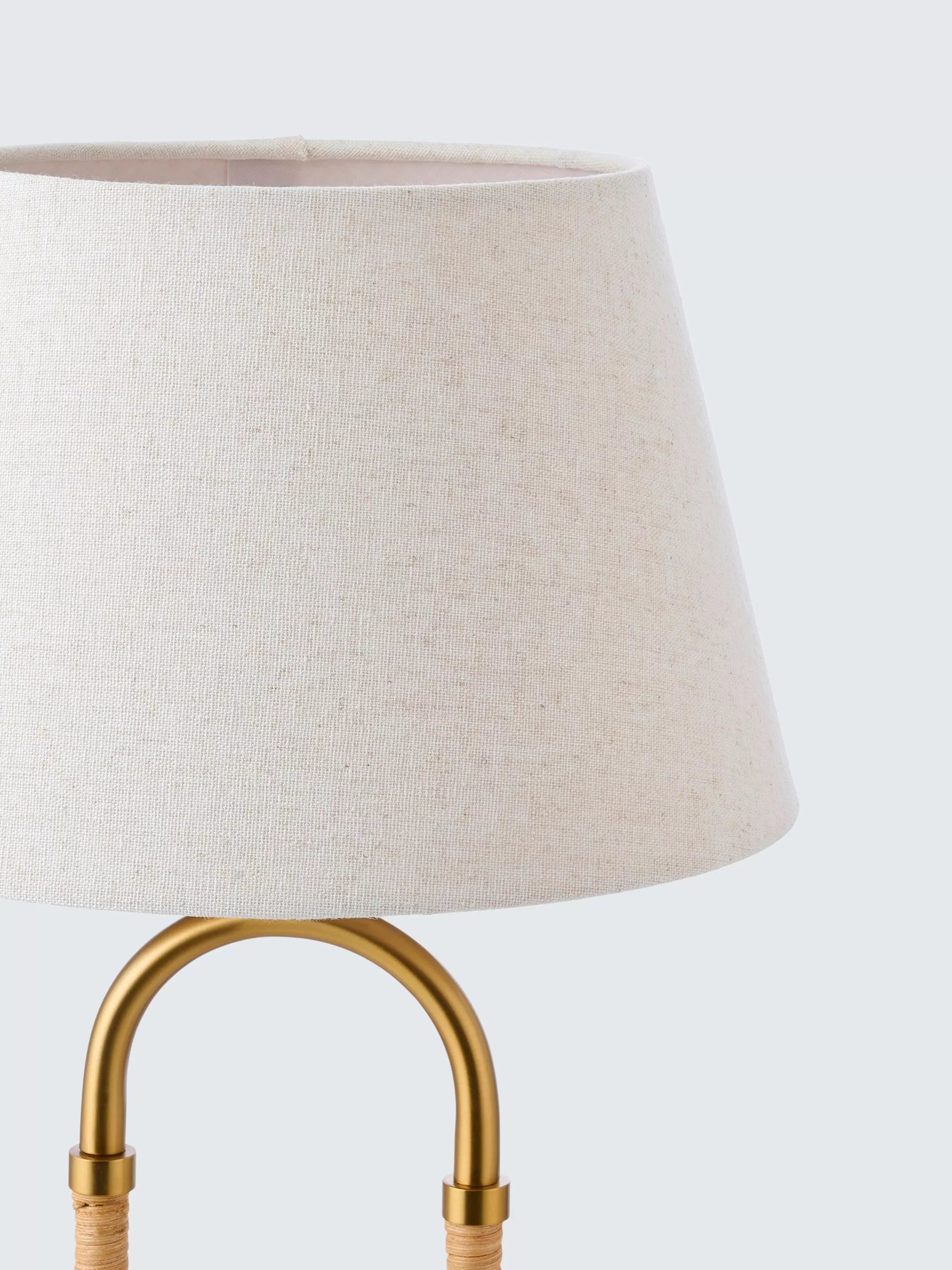 John Lewis Archibald cane table lamp brass medium (British brand)