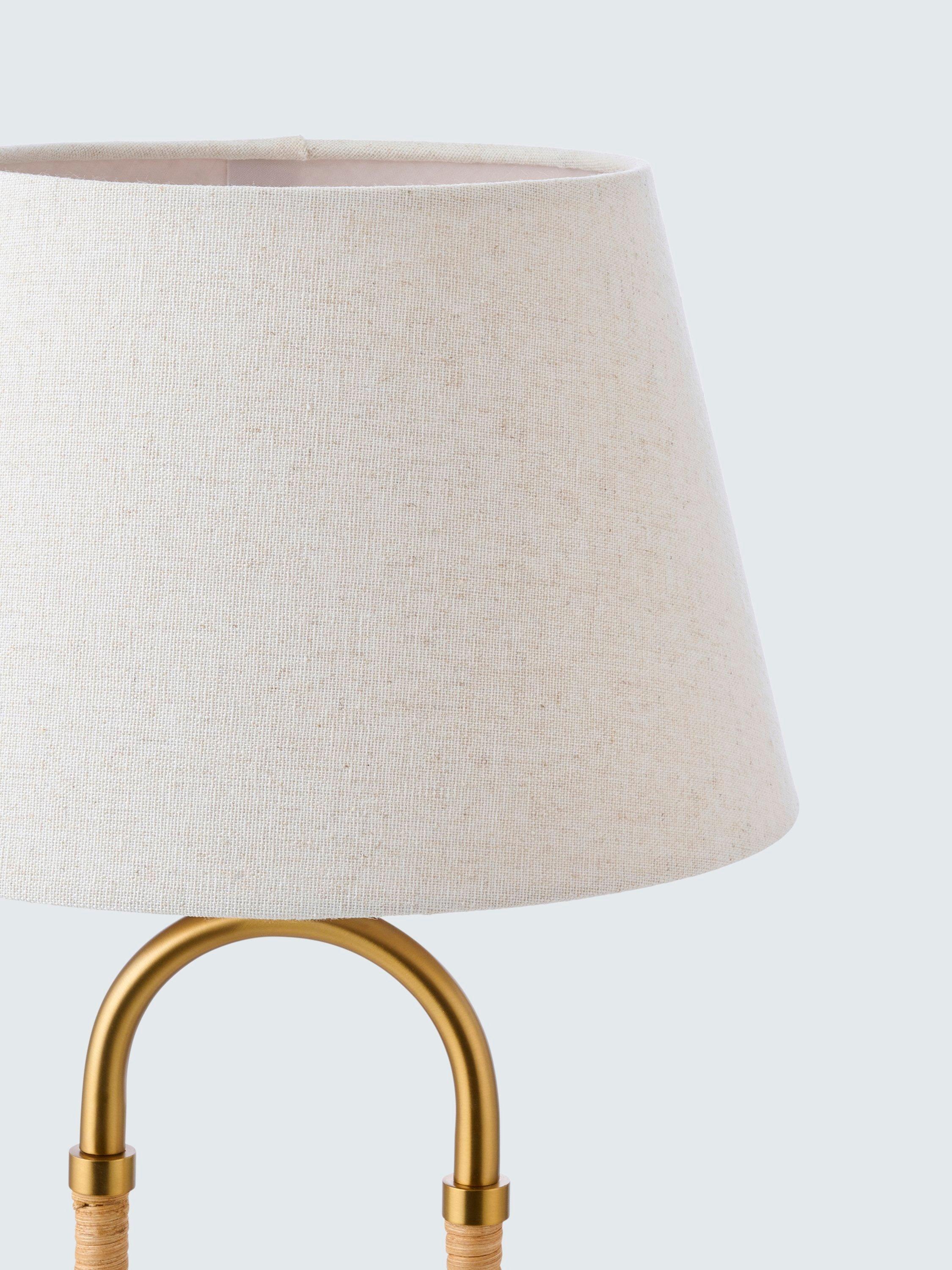 John Lewis Archibald cane table lamp brass medium (British brand)