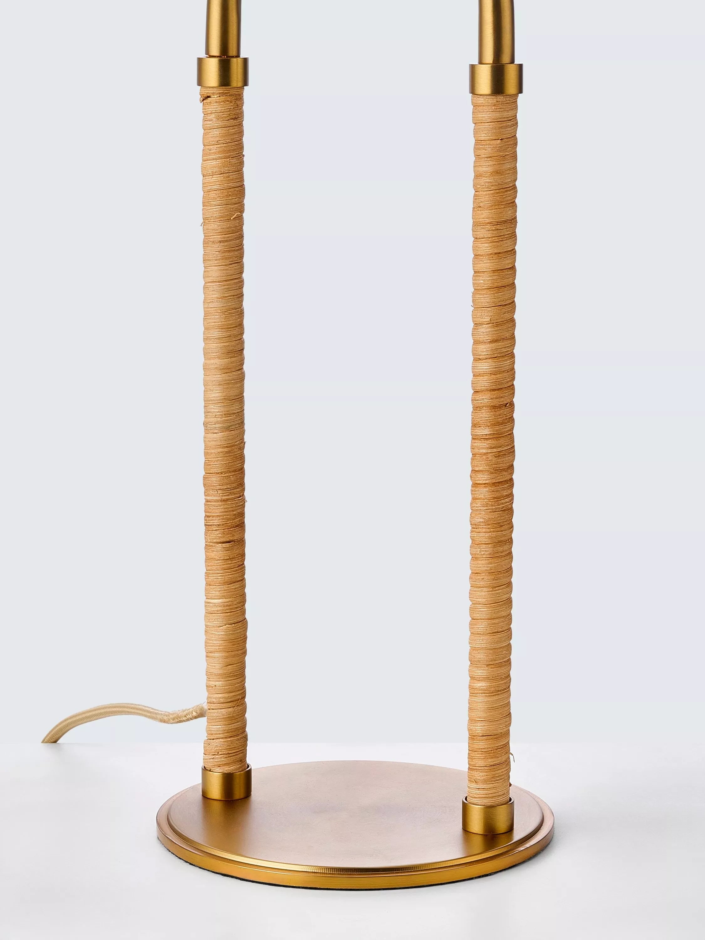 John Lewis Archibald cane table lamp brass medium (British brand)
