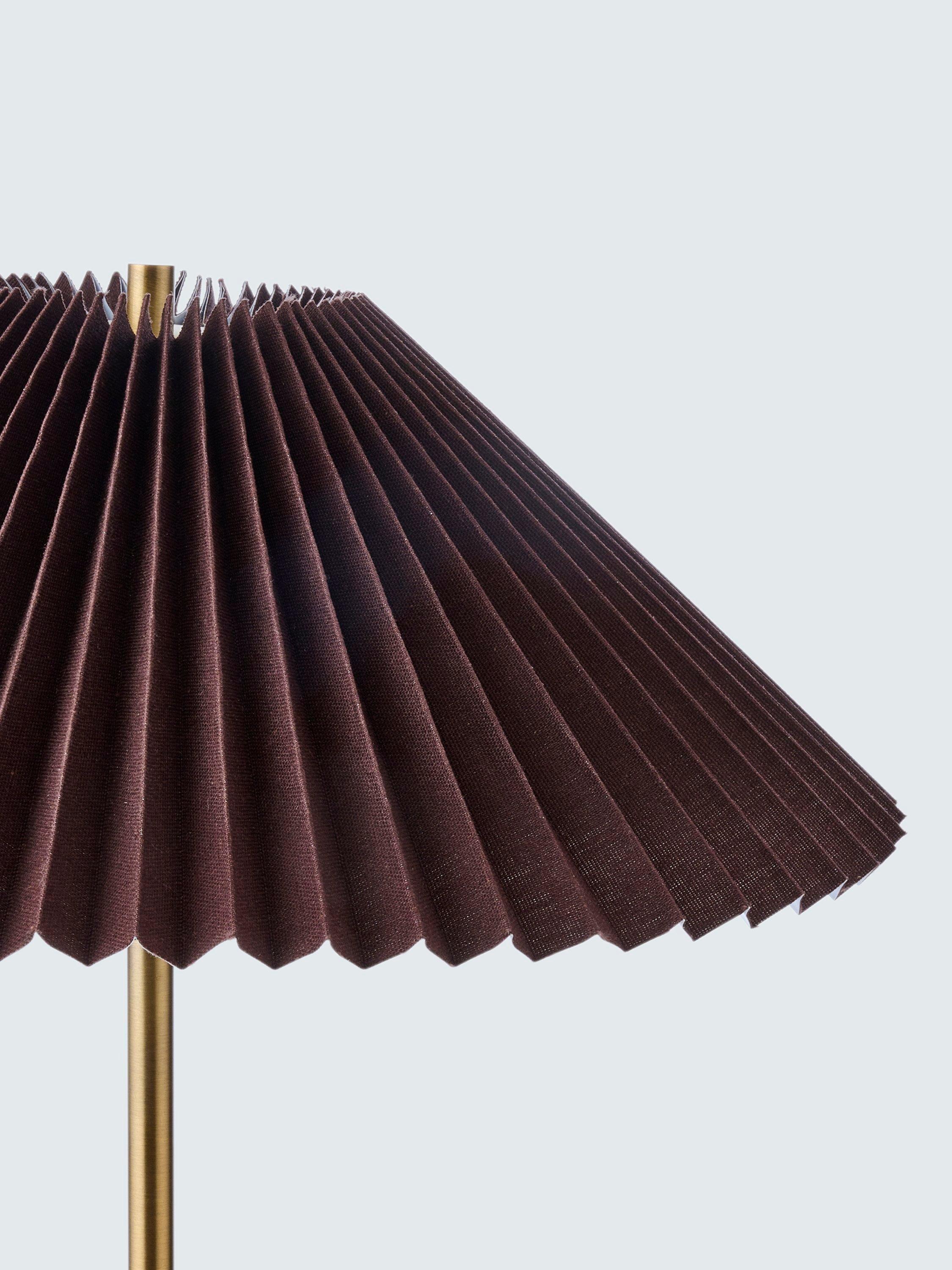 John Lewis table lamp marble base pleat shade, UK version
