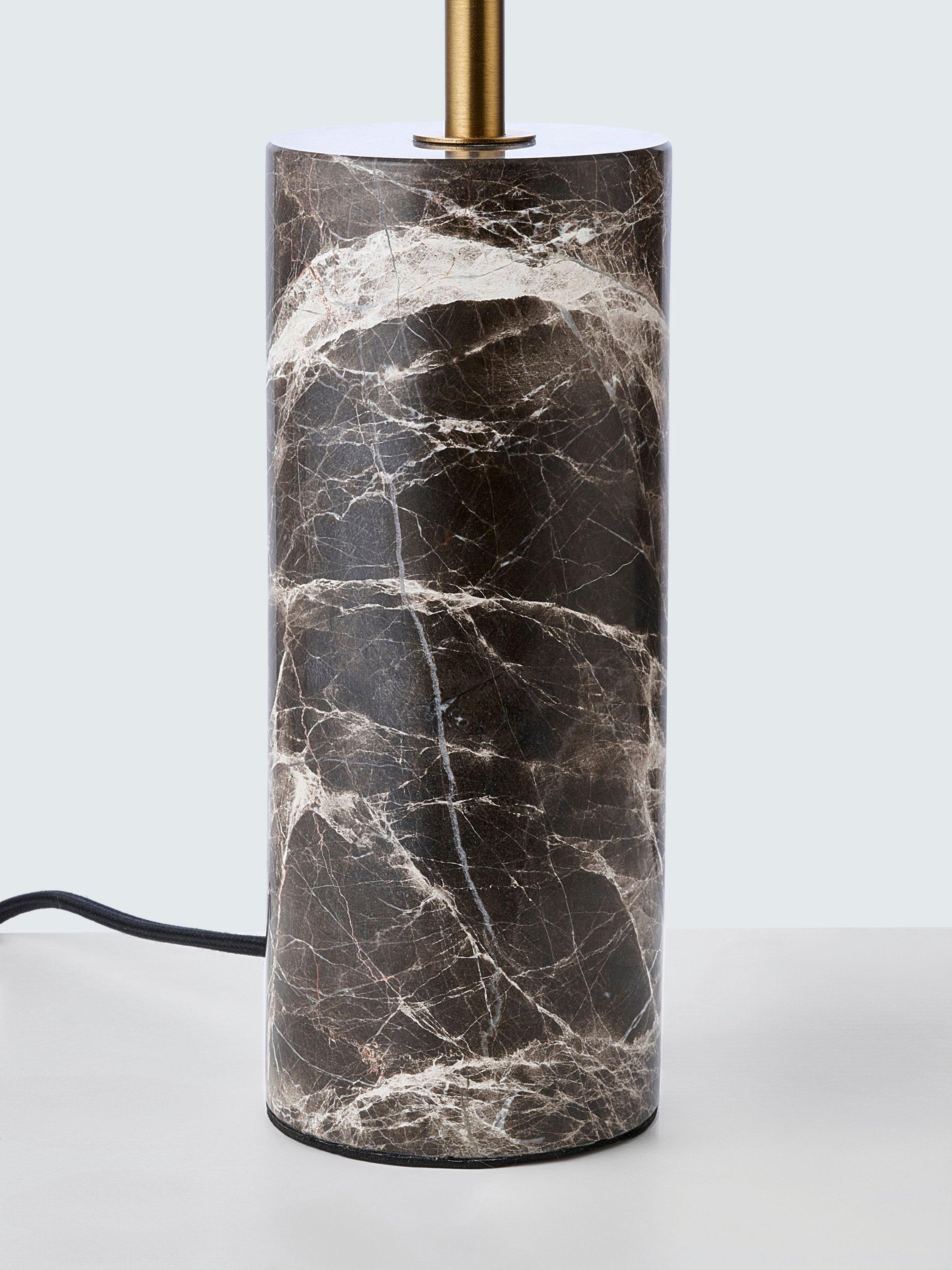 John Lewis table lamp marble base pleat shade, UK version