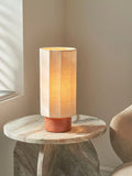John Lewis Deca ceramic base table lamp with linen shade 31cm - British product