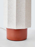 John Lewis Deca ceramic base table lamp with linen shade 31cm - British product