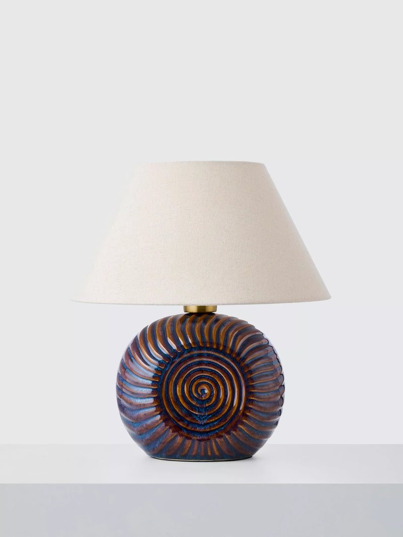 John Lewis Fowey reactive glaze ceramic table lamp medium (British brand)