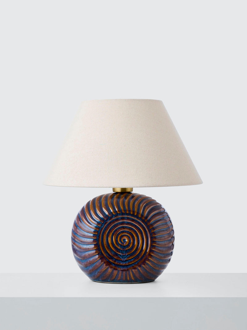 John Lewis Fowey reactive glaze ceramic table lamp medium (British brand)