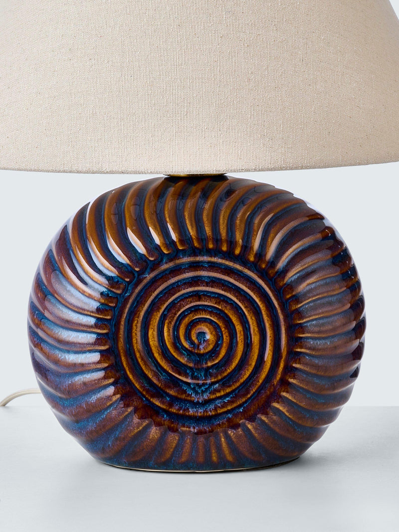 John Lewis Fowey reactive glaze ceramic table lamp medium (British brand)
