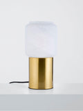 John Lewis Bosa alabaster effect touch table lamp brass - British product