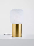 John Lewis Bosa alabaster effect touch table lamp brass - British product