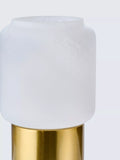 John Lewis Bosa alabaster effect touch table lamp brass - British product