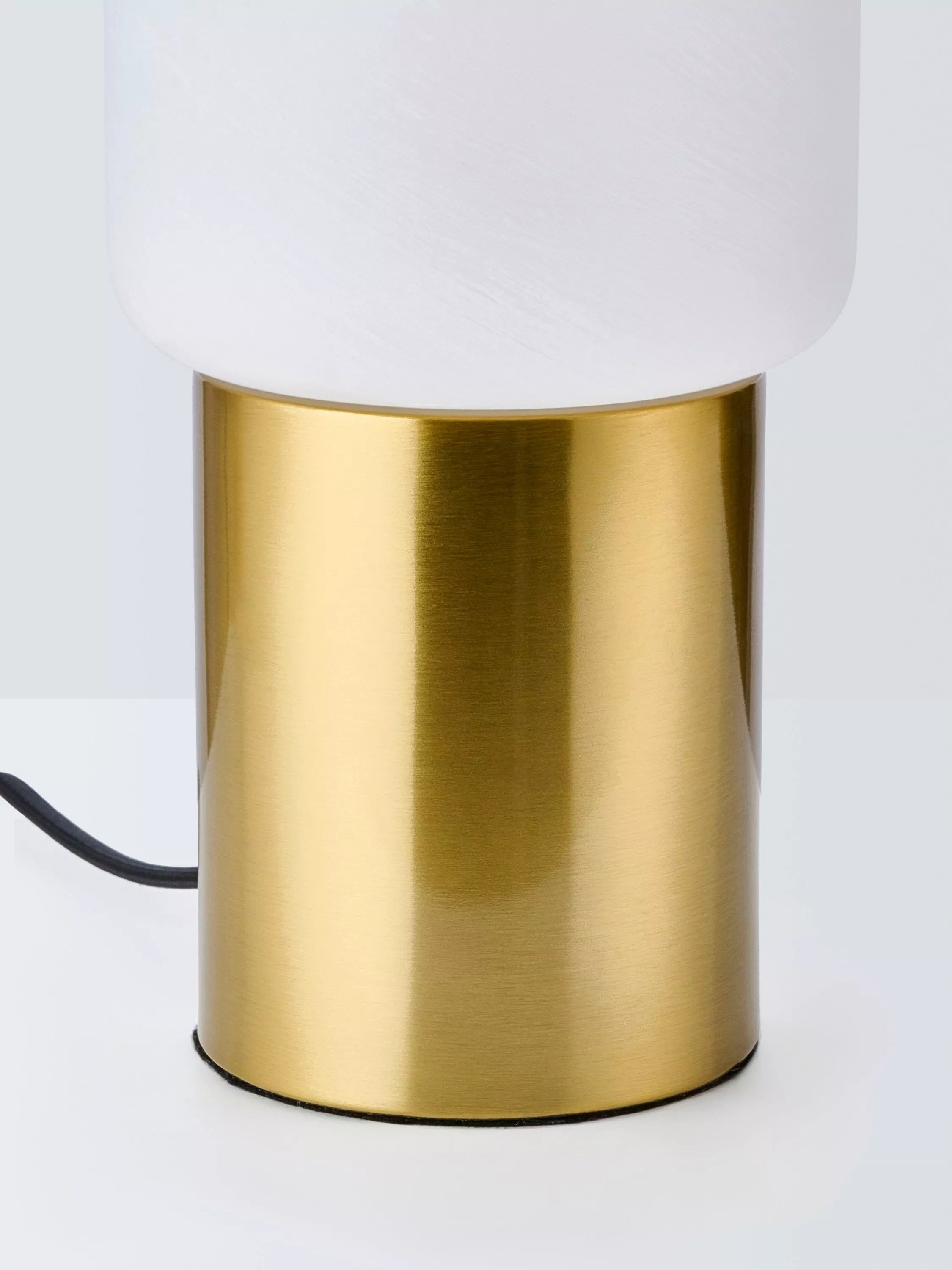 John Lewis Bosa alabaster effect touch table lamp brass - British product