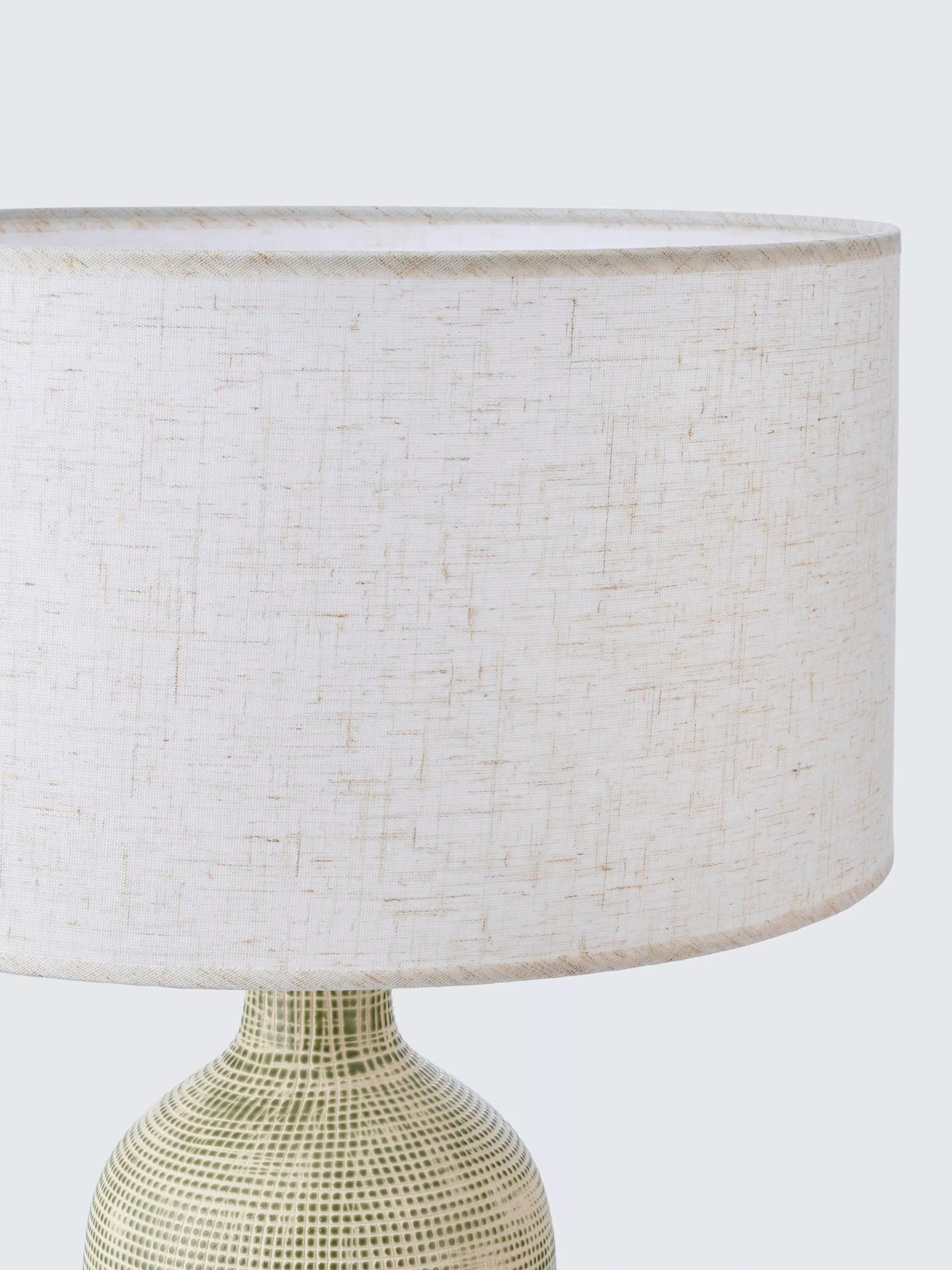 John Lewis Kairo glazed ceramic table lamp 48.5cm, imported from the UK